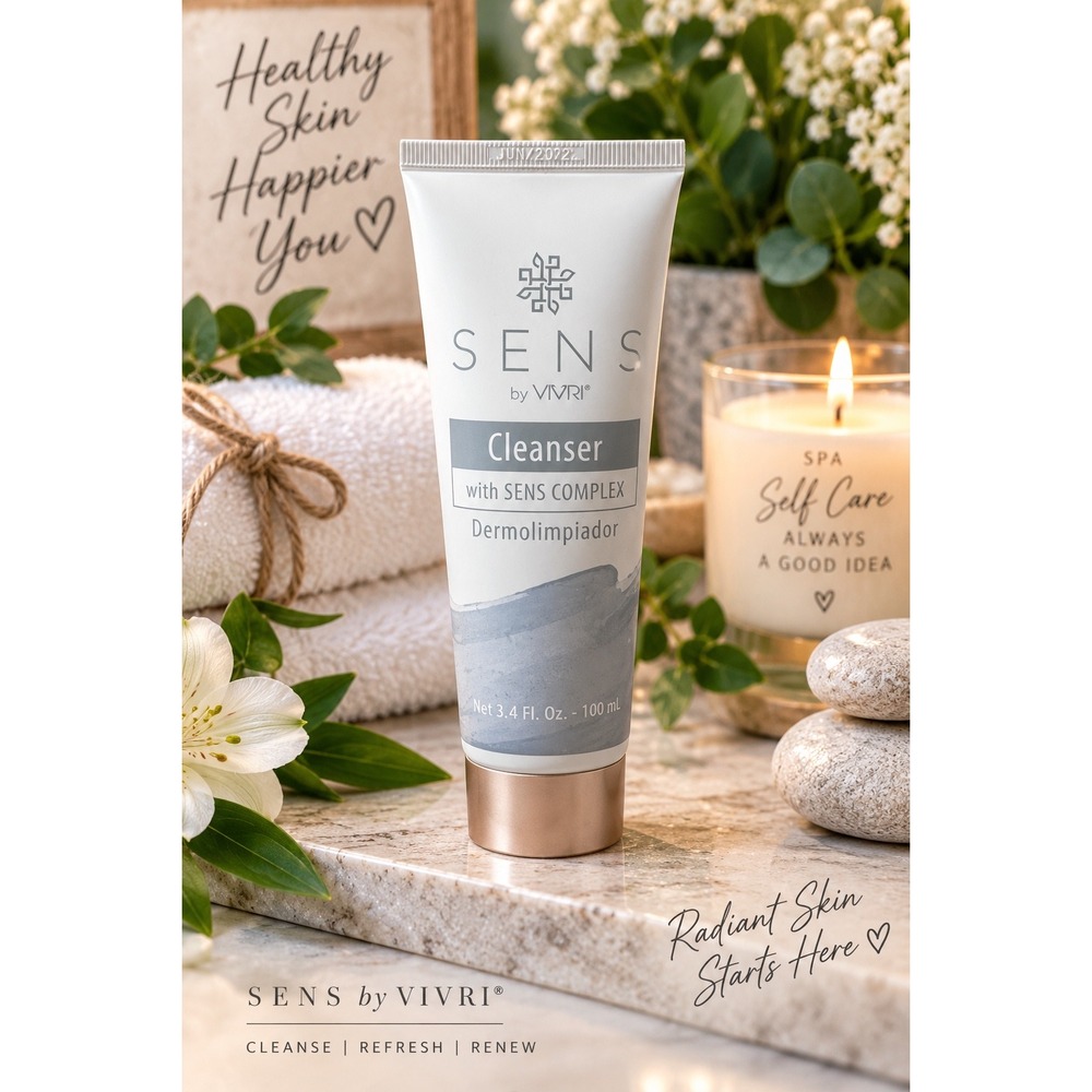 SENS by VIVRI Cleanser with SENS Complex Dermolimpiador 3.4 fl oz 100ml